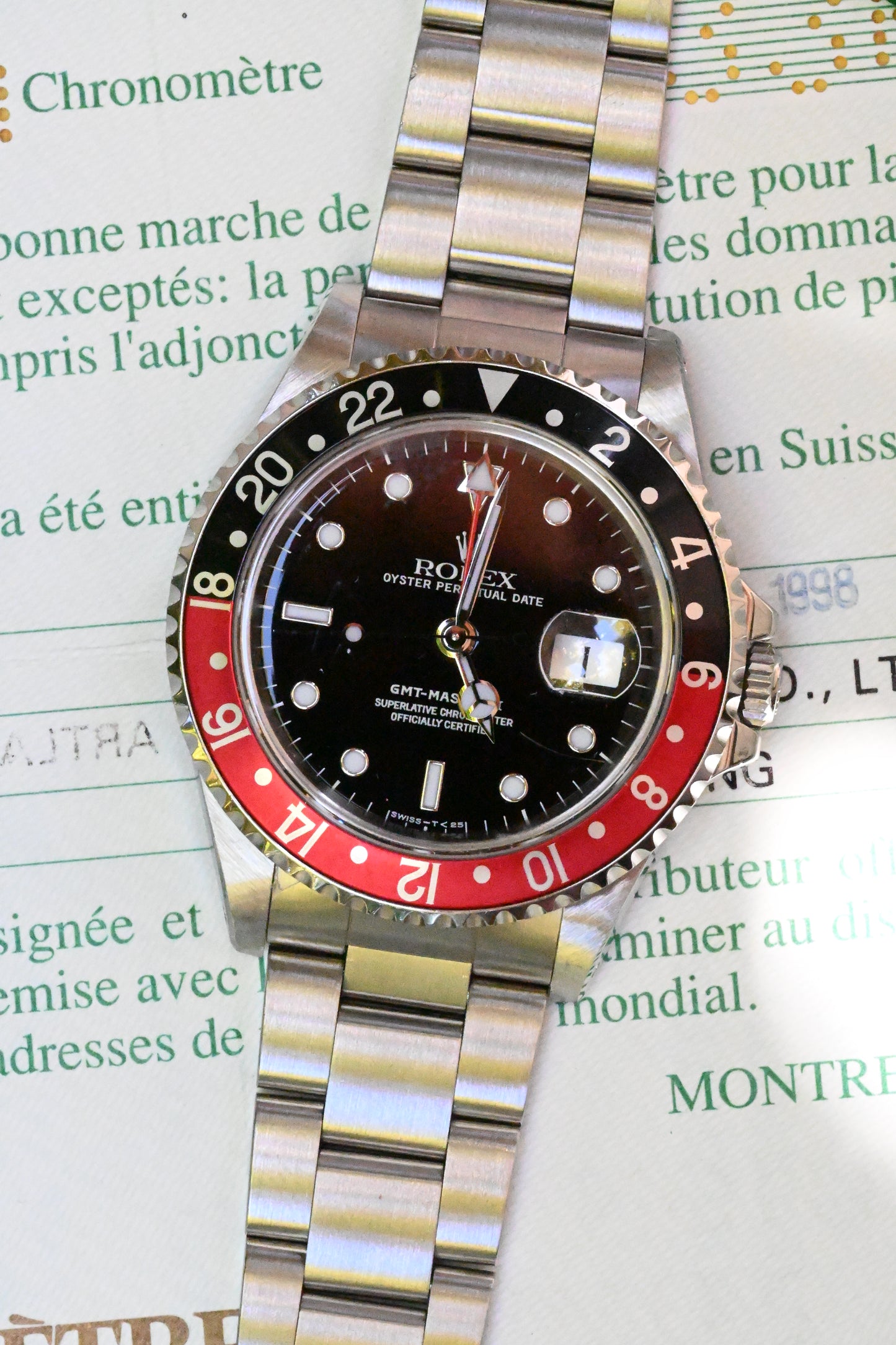1997 Rolex GMT Master II 16710 Coke